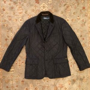 Vintage Polo Ralph Lauren Black Quilted Sport Coat